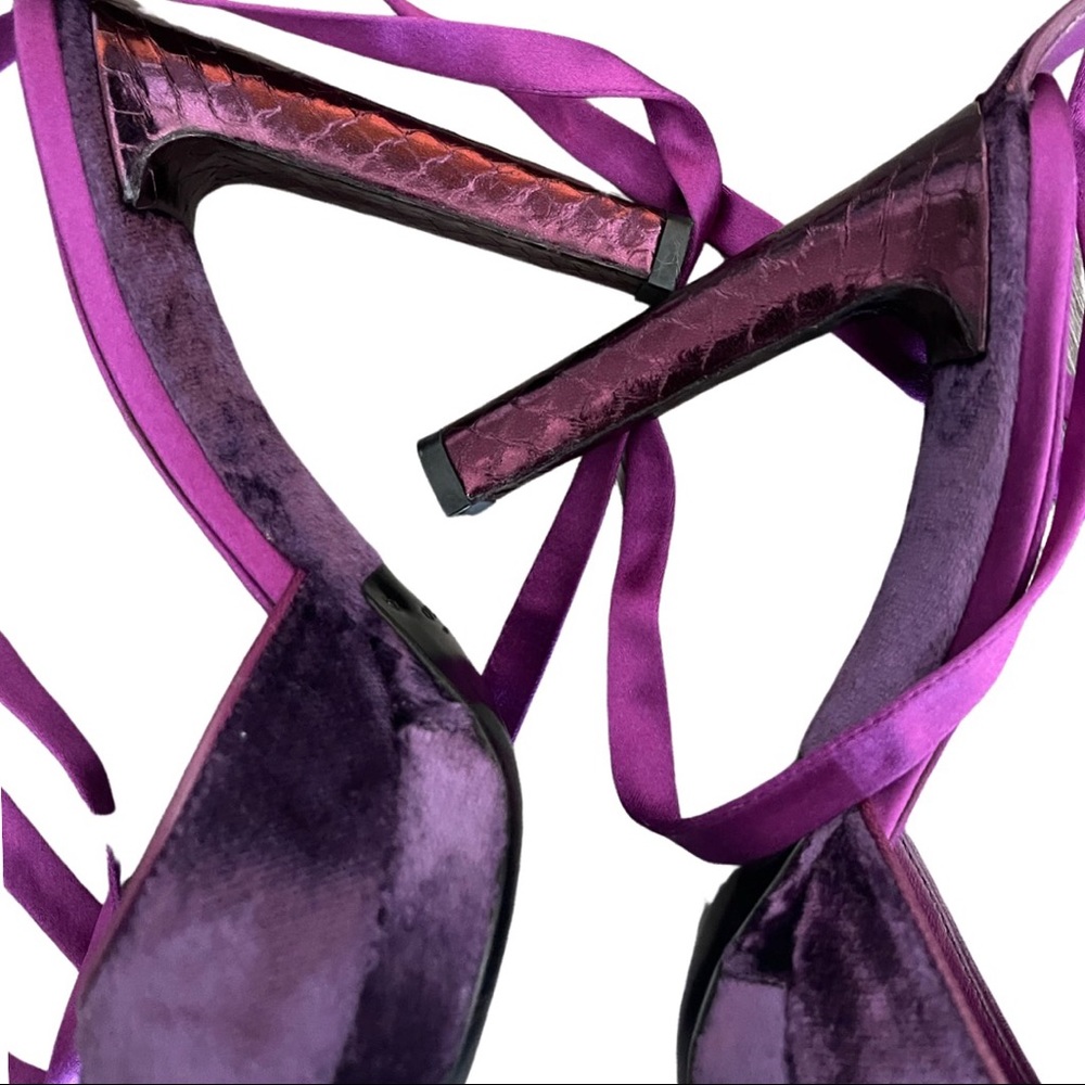 Tom Ford “FAREWELL” Mink Python Velvet Heels